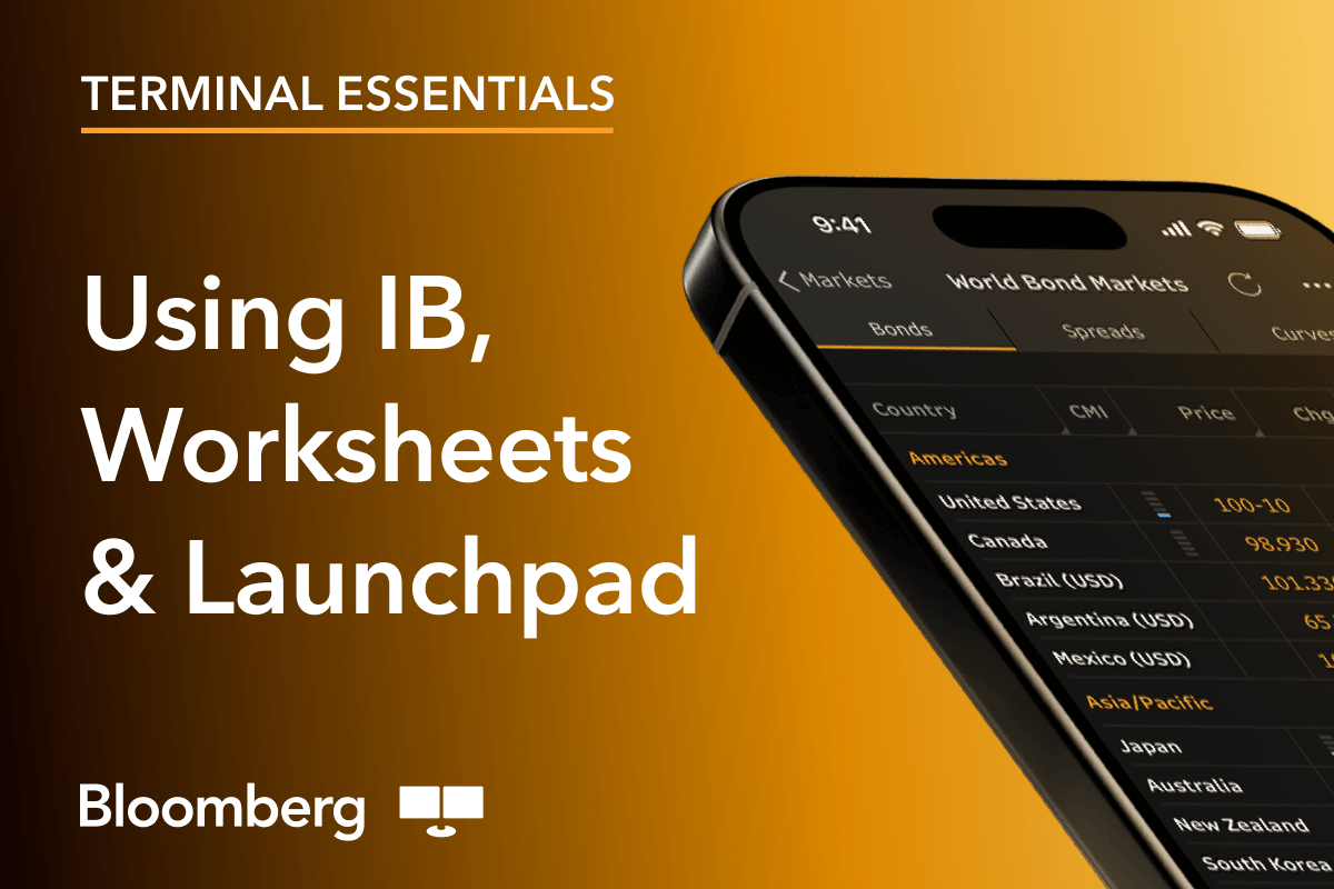 Bloomberg Ib Icon Bloomberg Terminal Essentials: IB, Worksheets & Launchpad | Insights ...