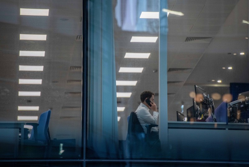 An office worker at his desk