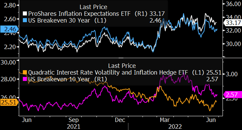 RINF Better Inflation Hedge Than IVOL This Cycle