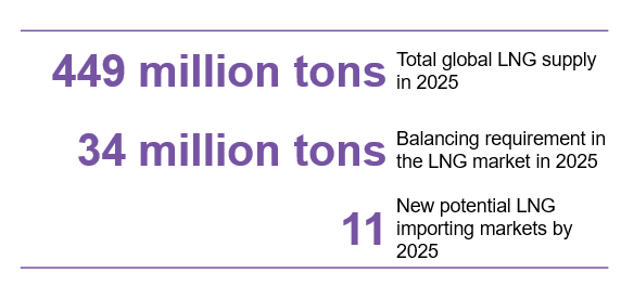 Image showing key LNG stats