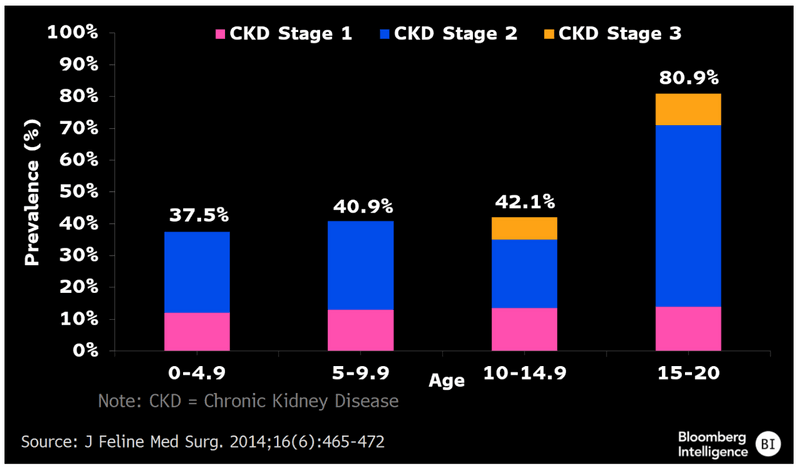 Chronic Kidney Disease in Cats ages 0 to 20