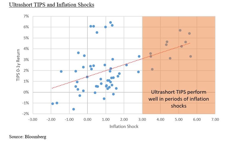 Ultrashort TIPS and Inflation Shocks