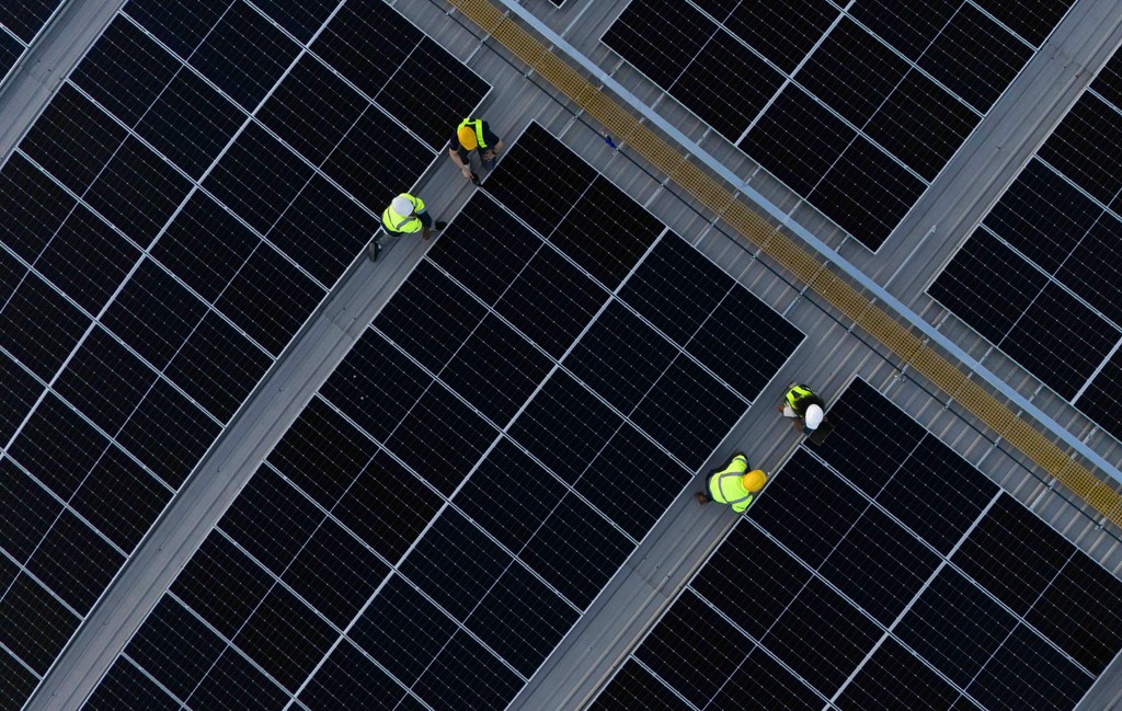 Solar plant aerial