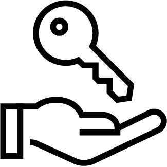 key in hand icon