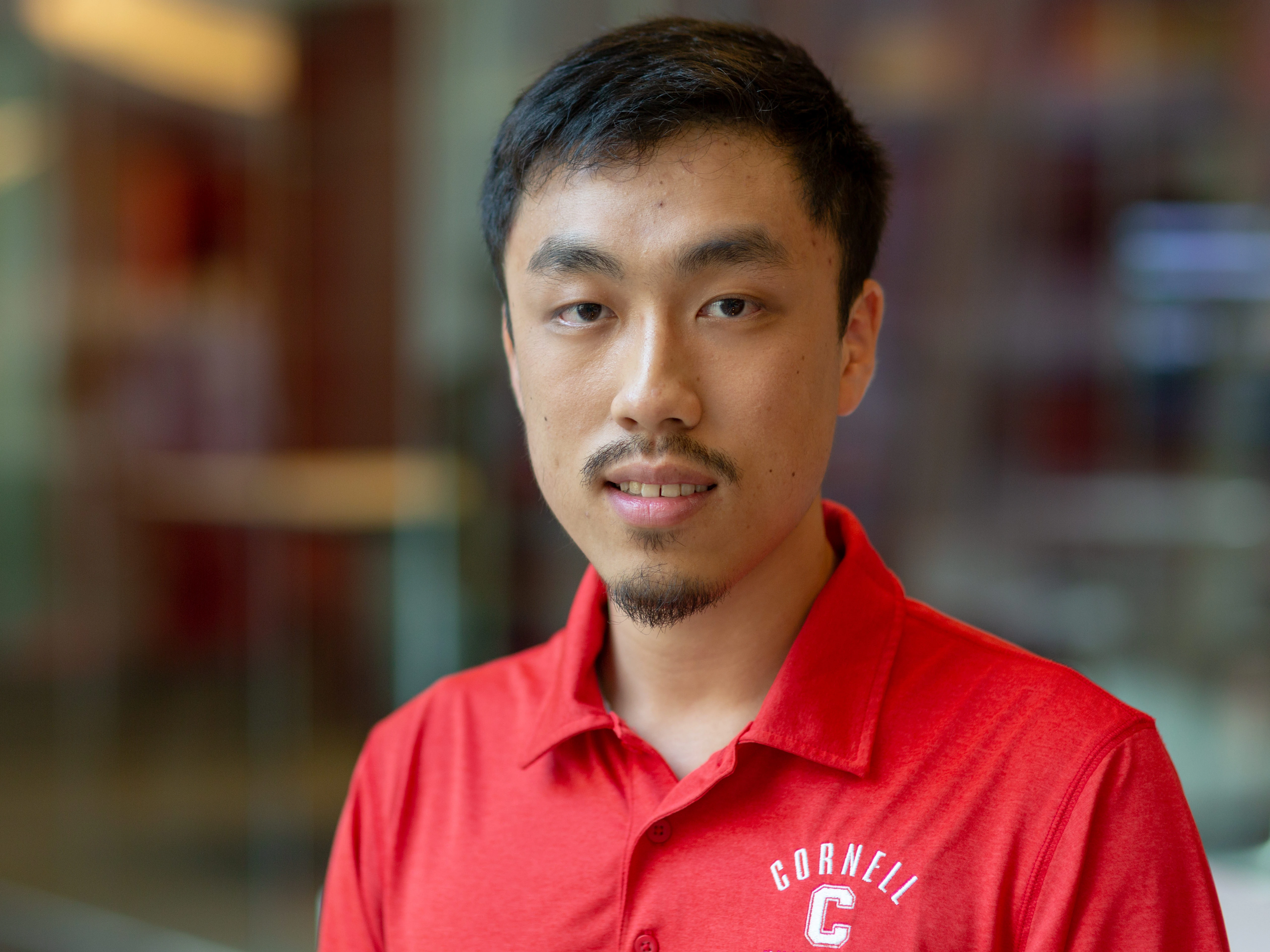 Bloomberg Ph.D. Fellow Tianze Shi (Photographer: Lori Hoffman/Bloomberg)