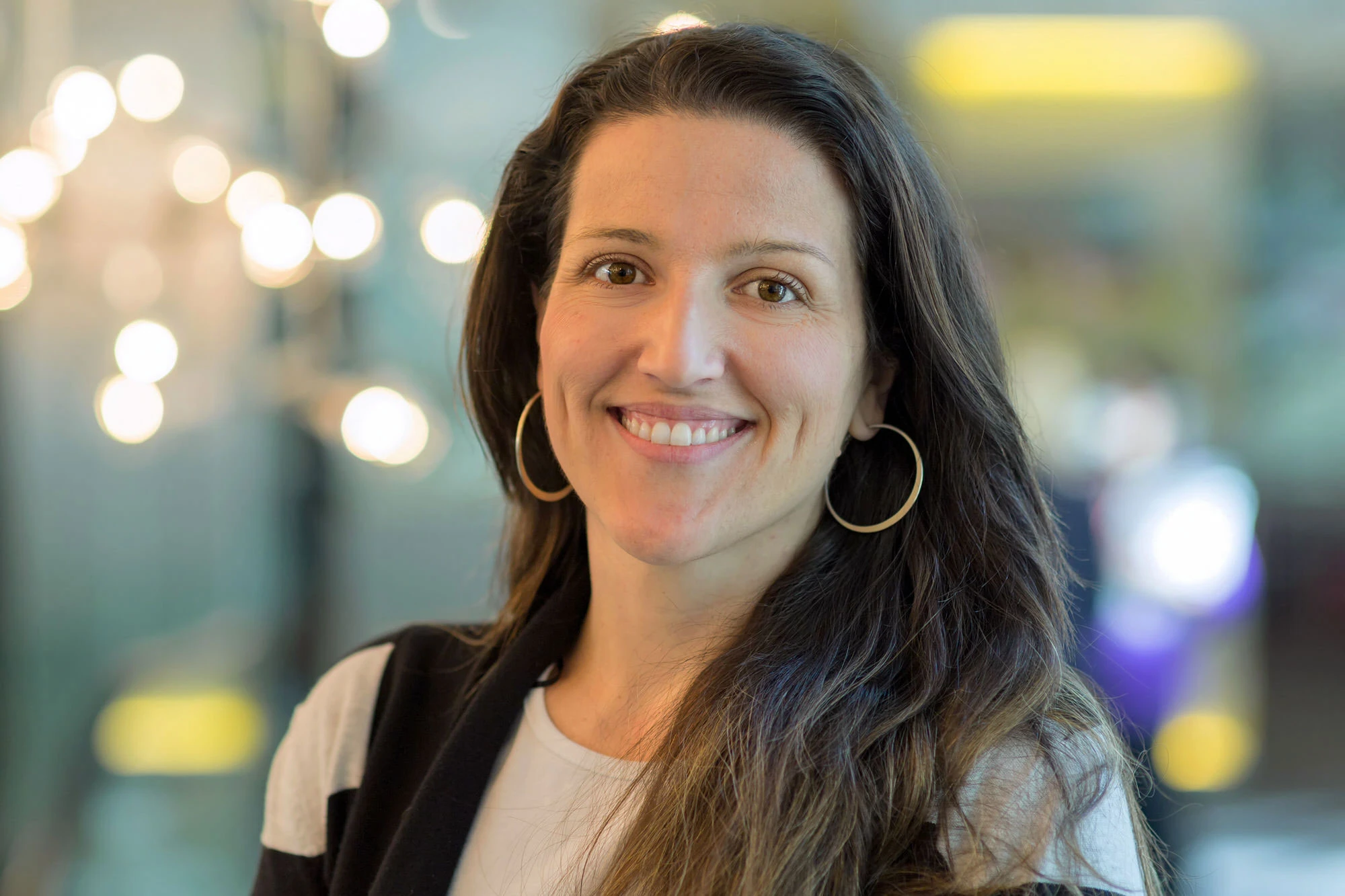 Stella Campaner, US Human Resources works at the Bloomberg Headquarters in New York.
