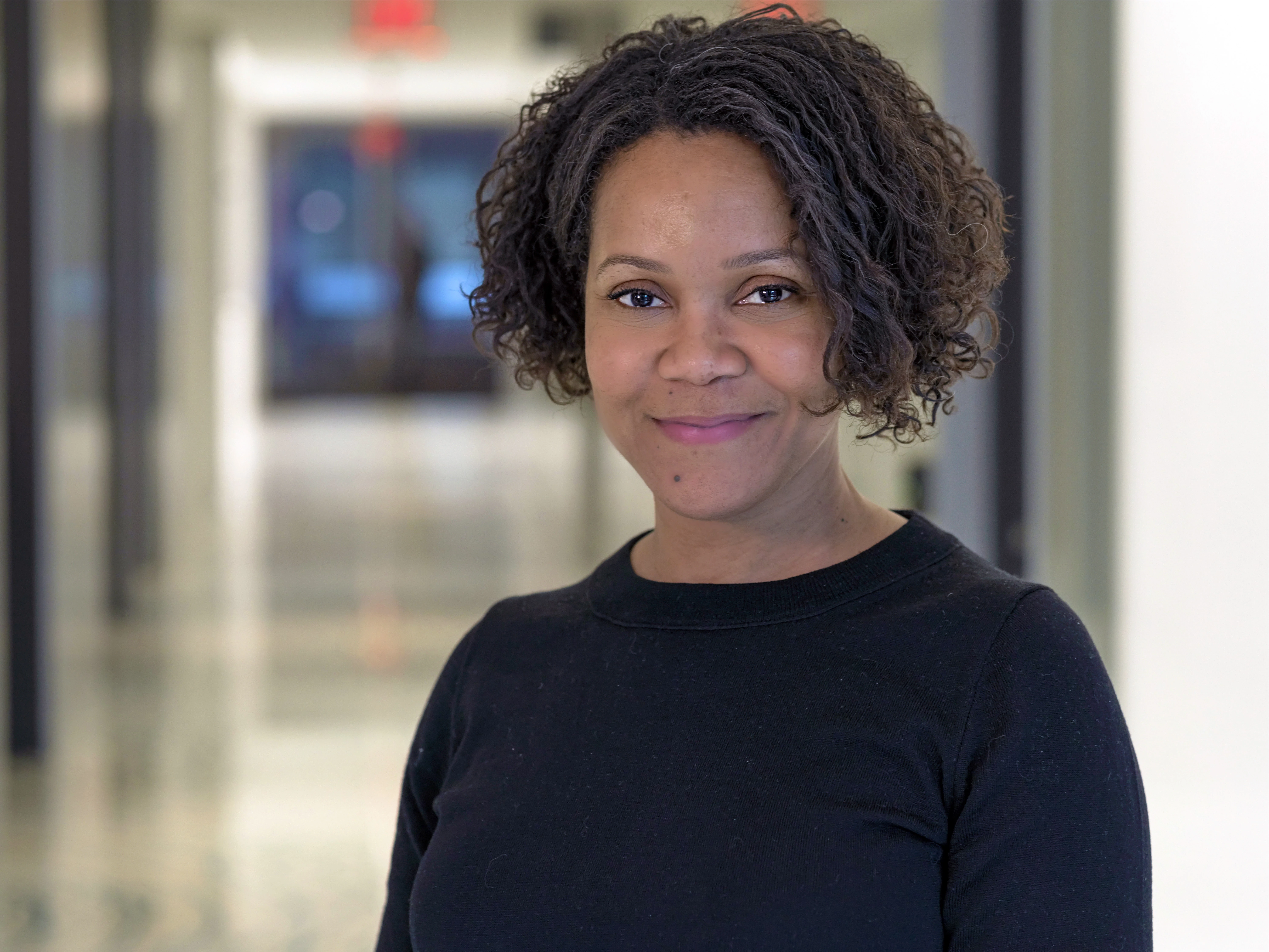 Bloomberg Engineer Jennifer Salaam photographed at Bloomberg's Park Avenue office in New York on January 14, 2020. Photography: Lori Hoffman/Bloomberg.