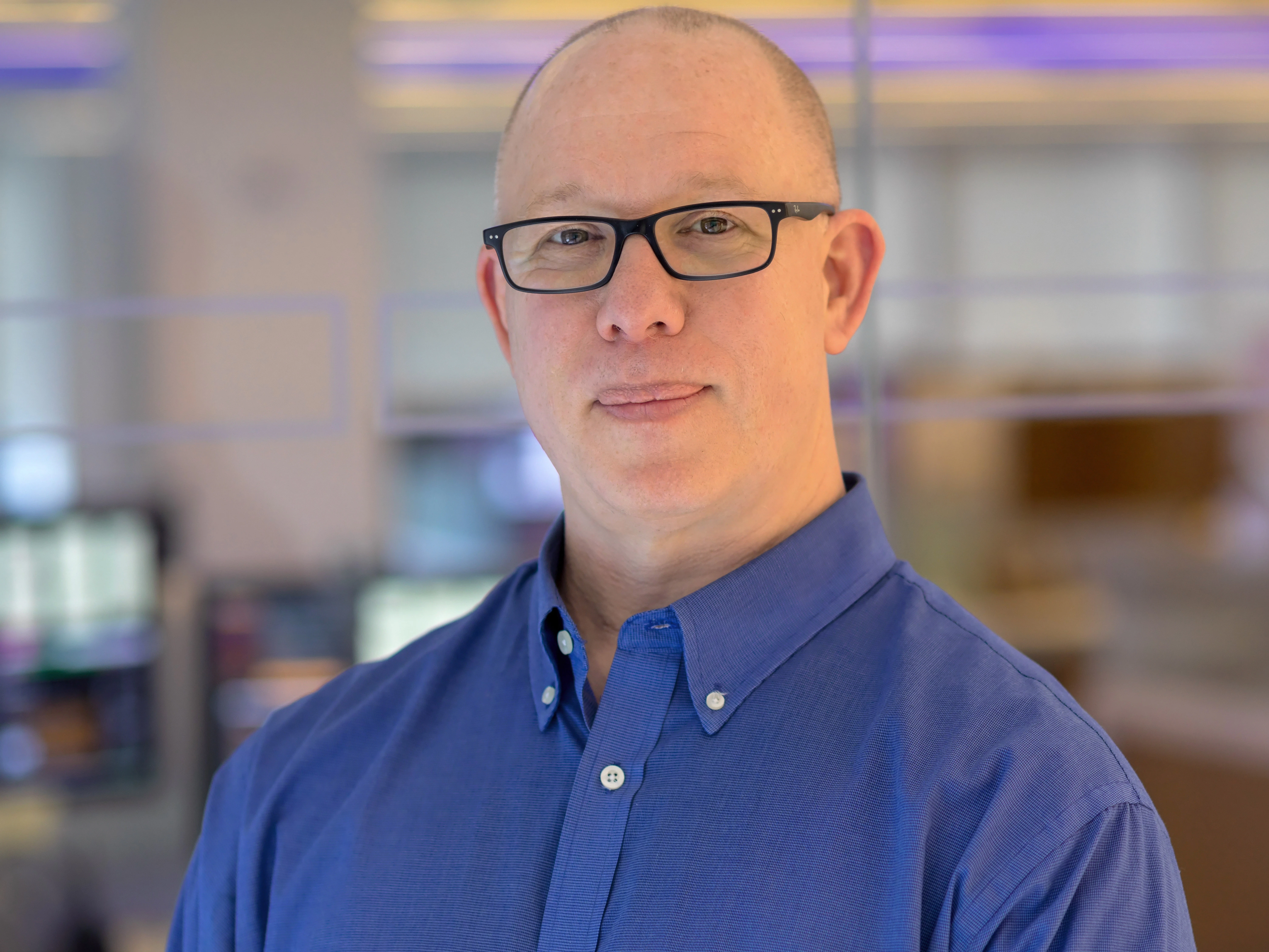 Bloomberg Engineer Michael Liebman, photographed at Bloomberg's Park Avenue office on March 7, 2019. Photographer: Lori Hoffman/Bloomberg.