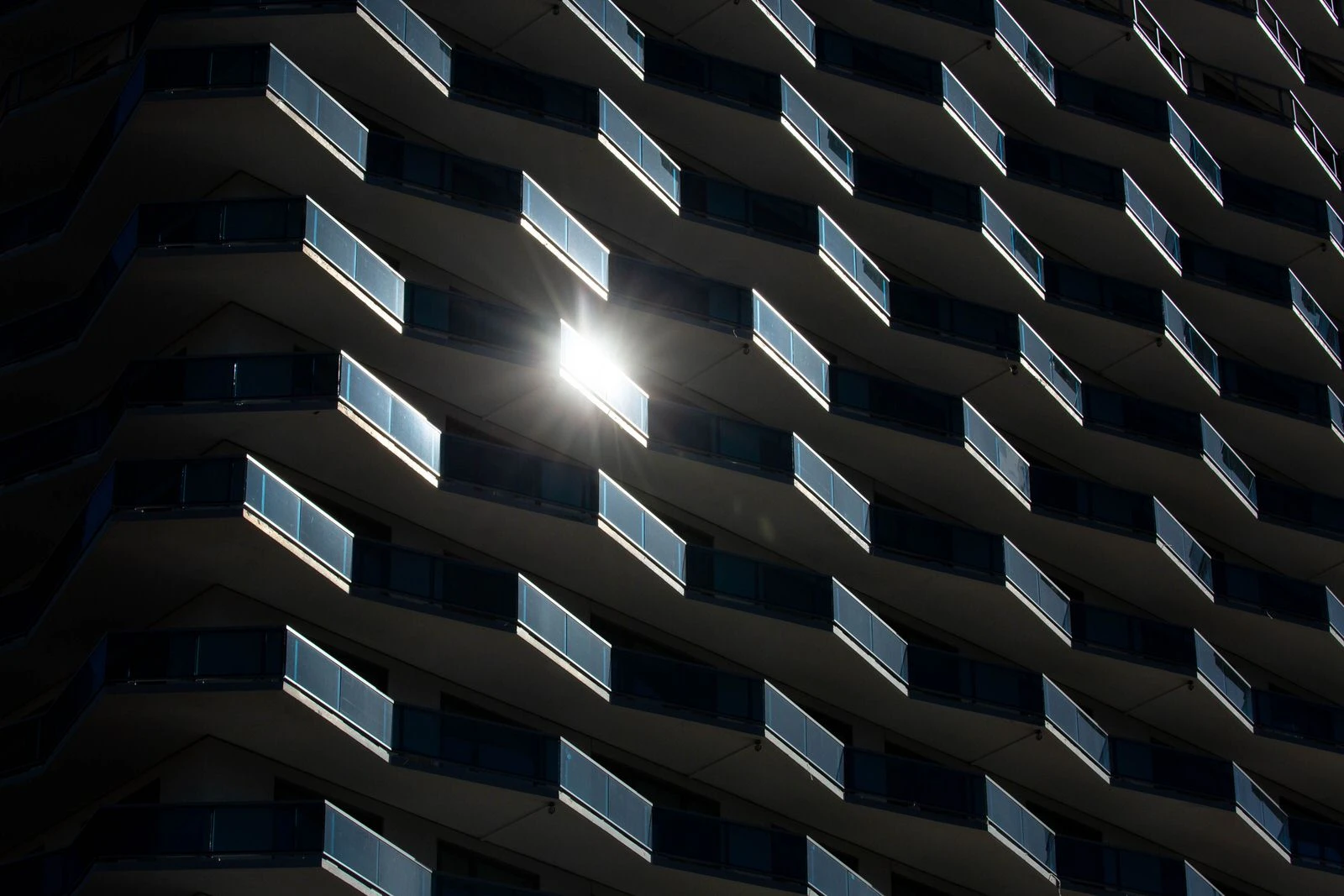 Sunlight Reflected Off A Building