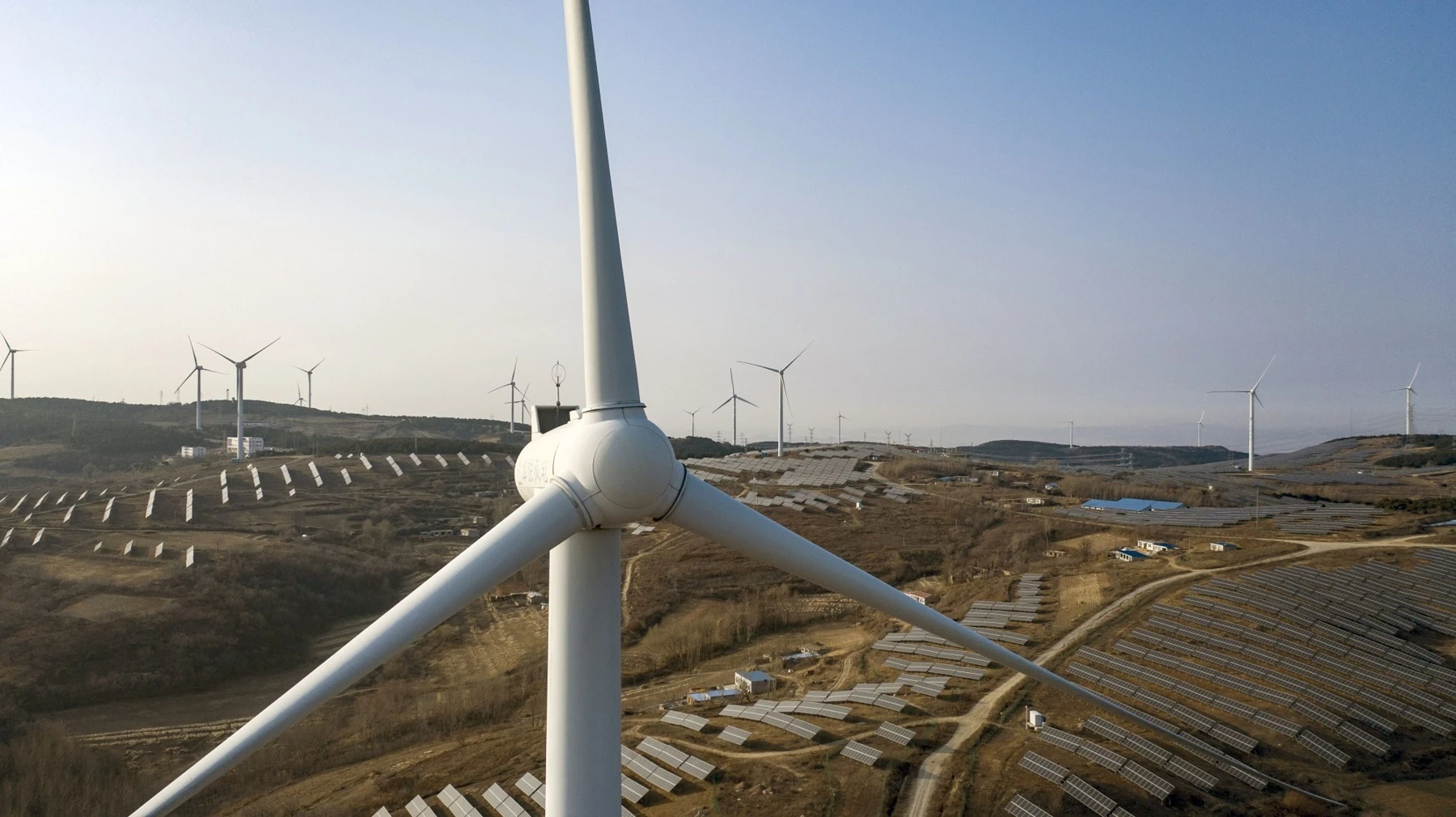 China wind turbines and solar panels