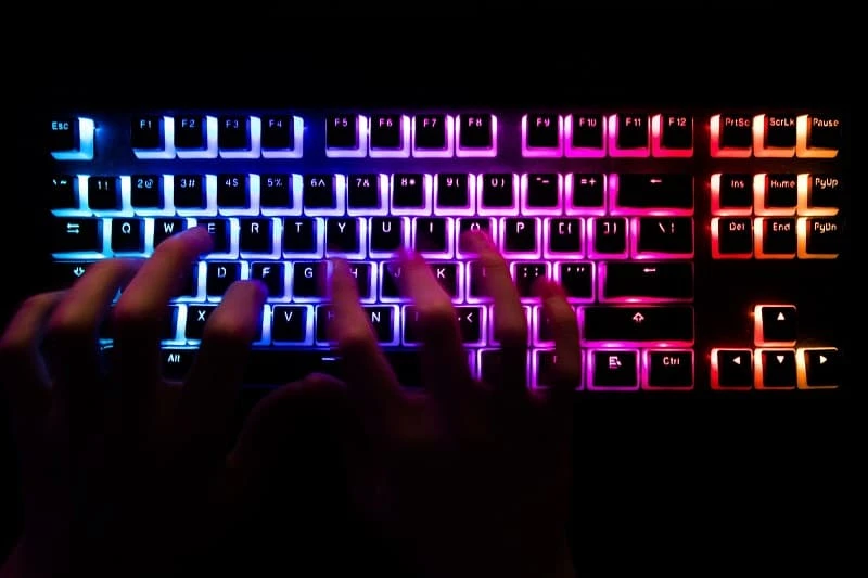 Hands on keyboard