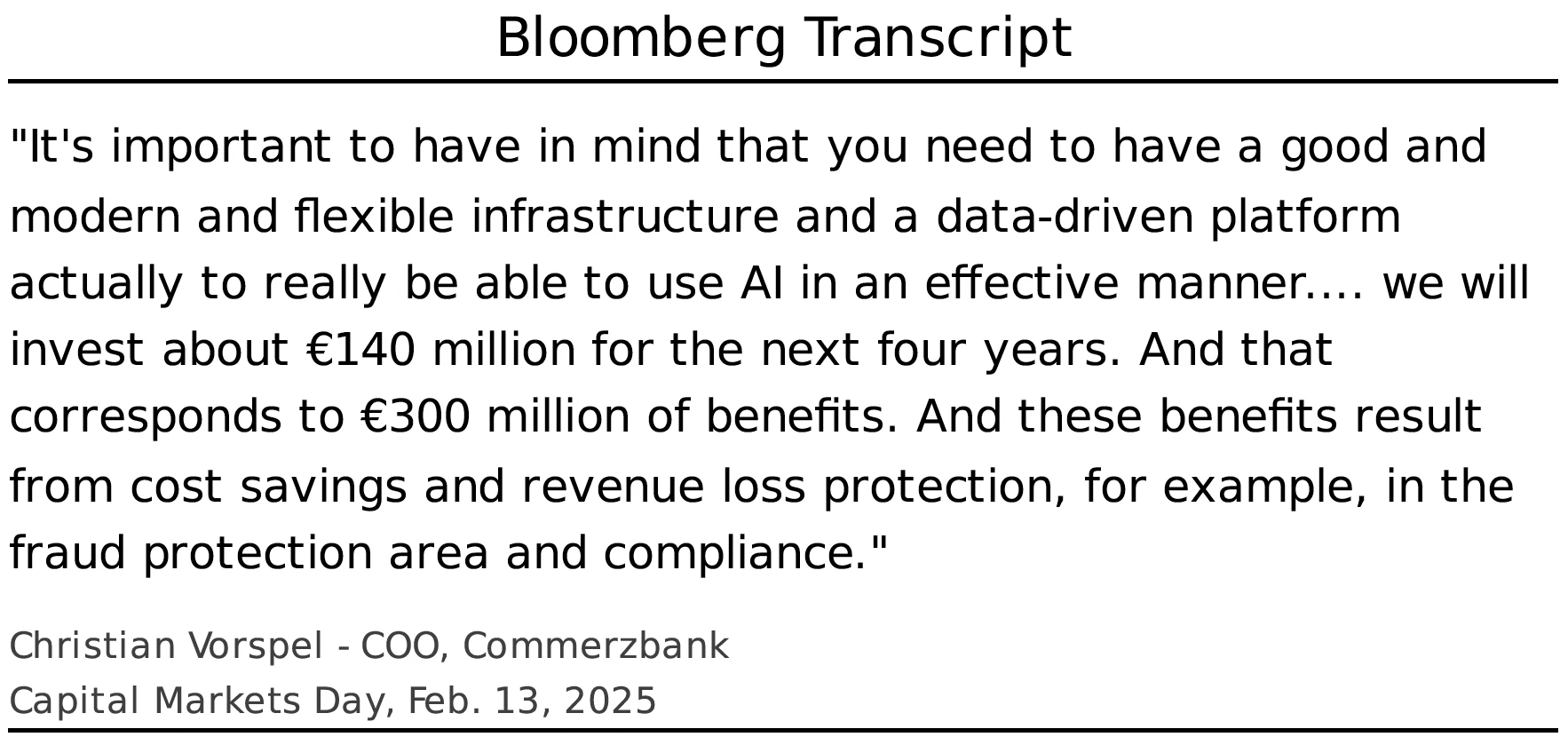 Figure 3 - Bloomberg Transcript