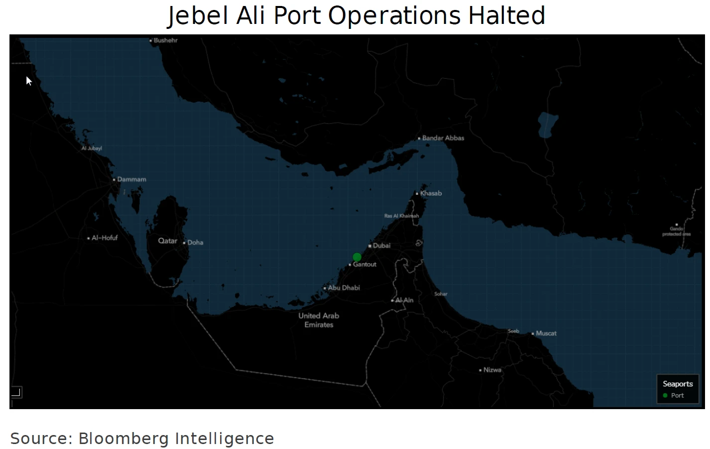 Jebel Ali Port Operations Halted