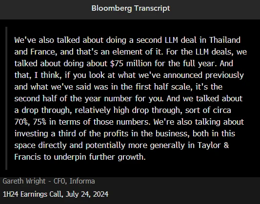 Bloomberg Transcript - Informa 2