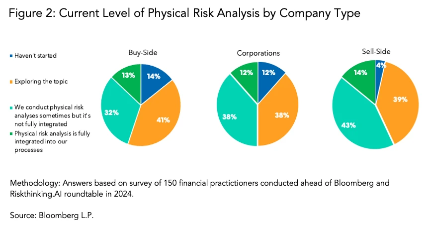 Current Level of Physical Risk Analysis by Company Type