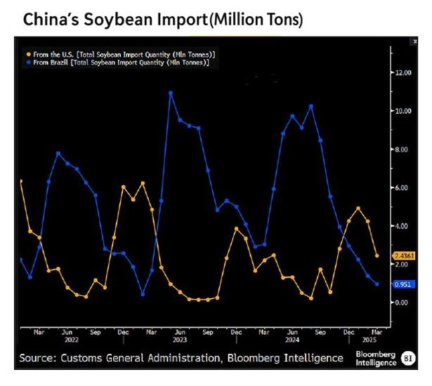 China's Soybean Import (Million Tons)