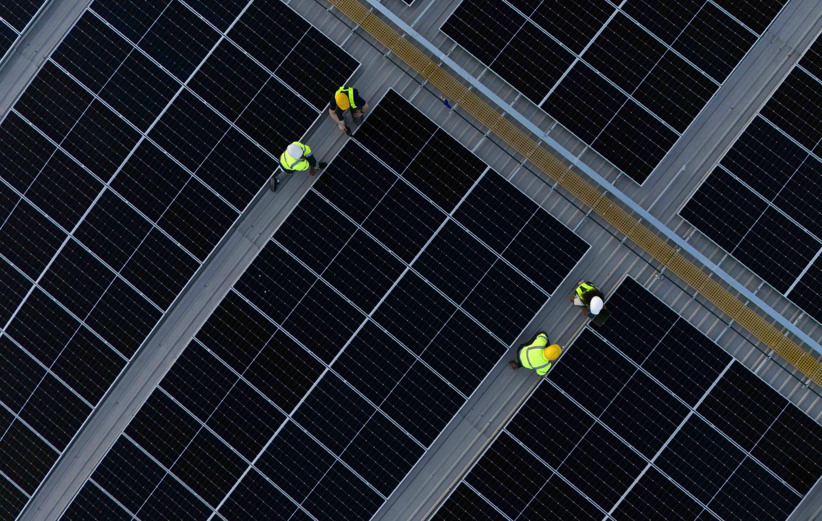 Solar plant aerial