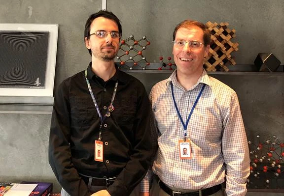 IMG_2021 cropped (L-R): Bloomberg Engineers Paul Ivanov & Jason Grout who also serve on the Project Jupyter Steering Council