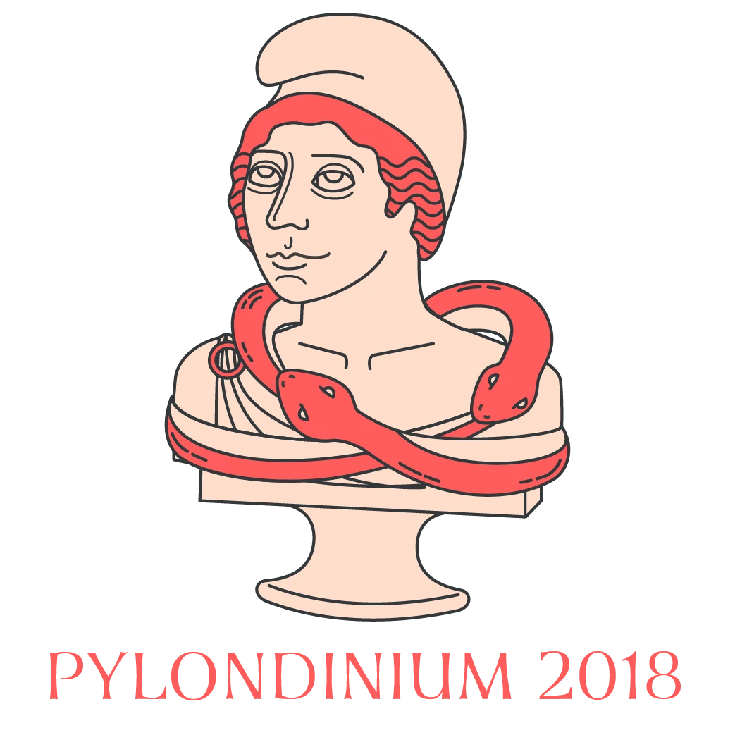 Logo wo motto The Pylondinium 2018 logo.