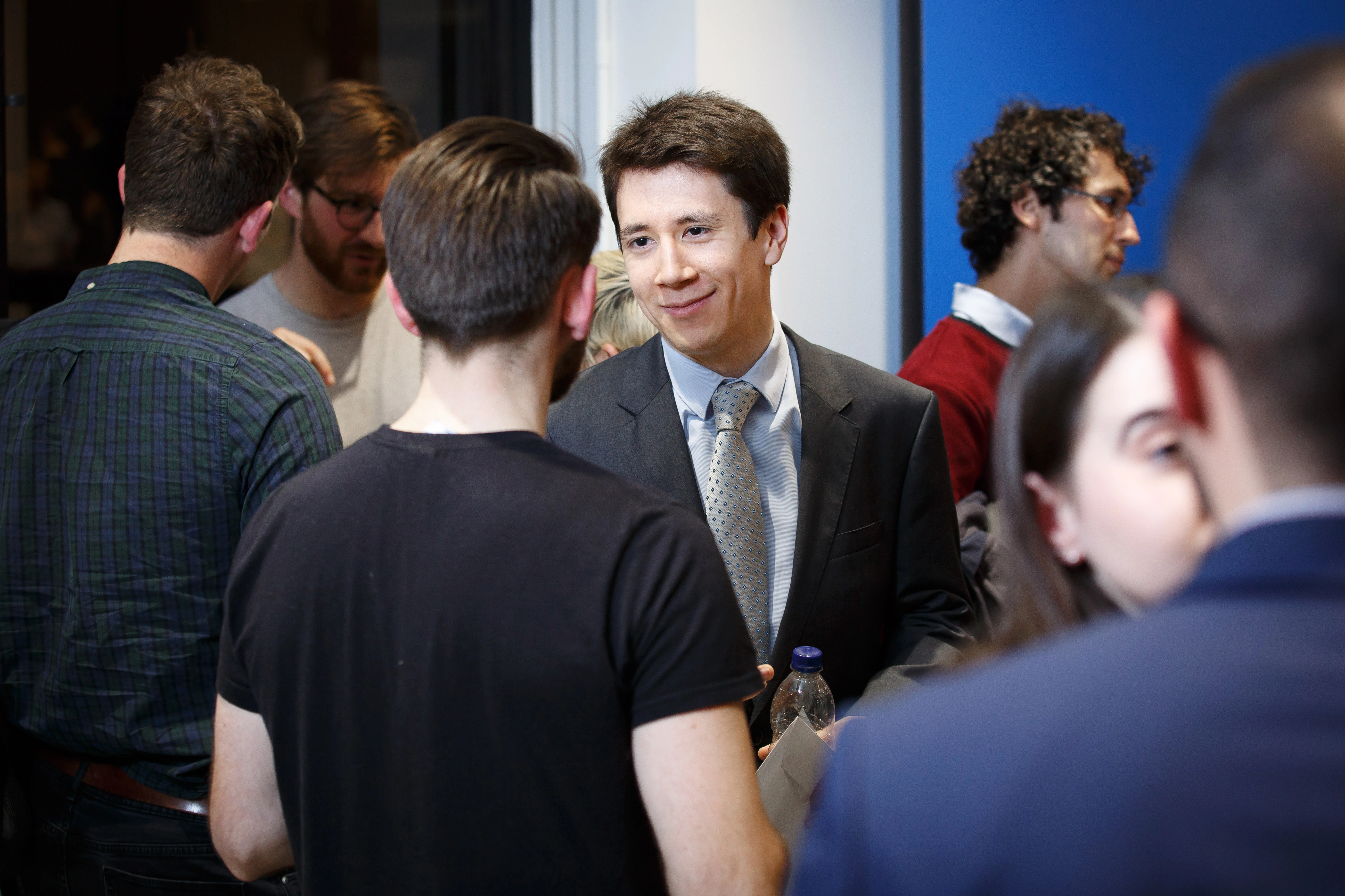 The Open Data InstituteData Pitch launch event Michael Summerville of Bloomberg's Global Data team in London at the Open Data Institute's Data Pitch launch event