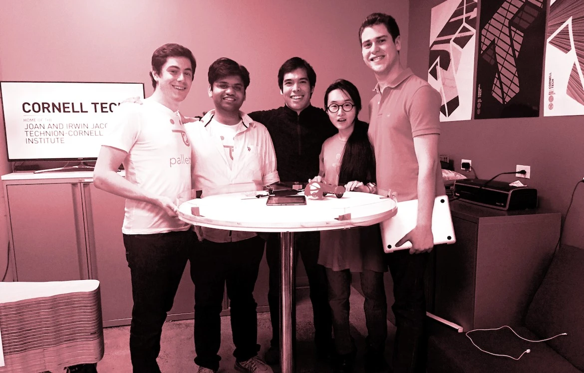 The Pallette team (from L-R): Shawn Bramson, Rohit Jain, Dan Levine, Joanna Zhang and Oliver Hoffman