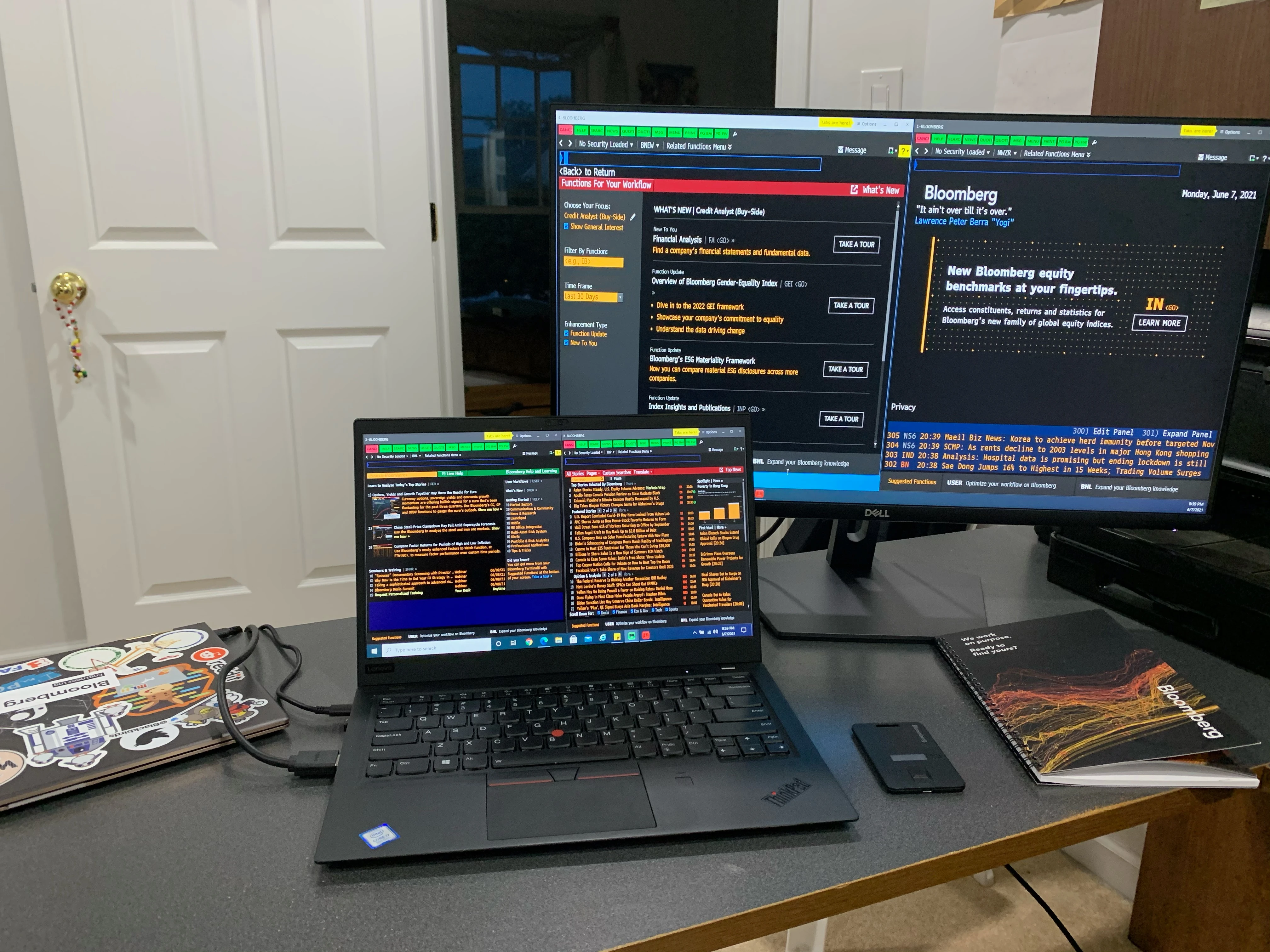 Anuja-WFH Anuja's set up to work remotely