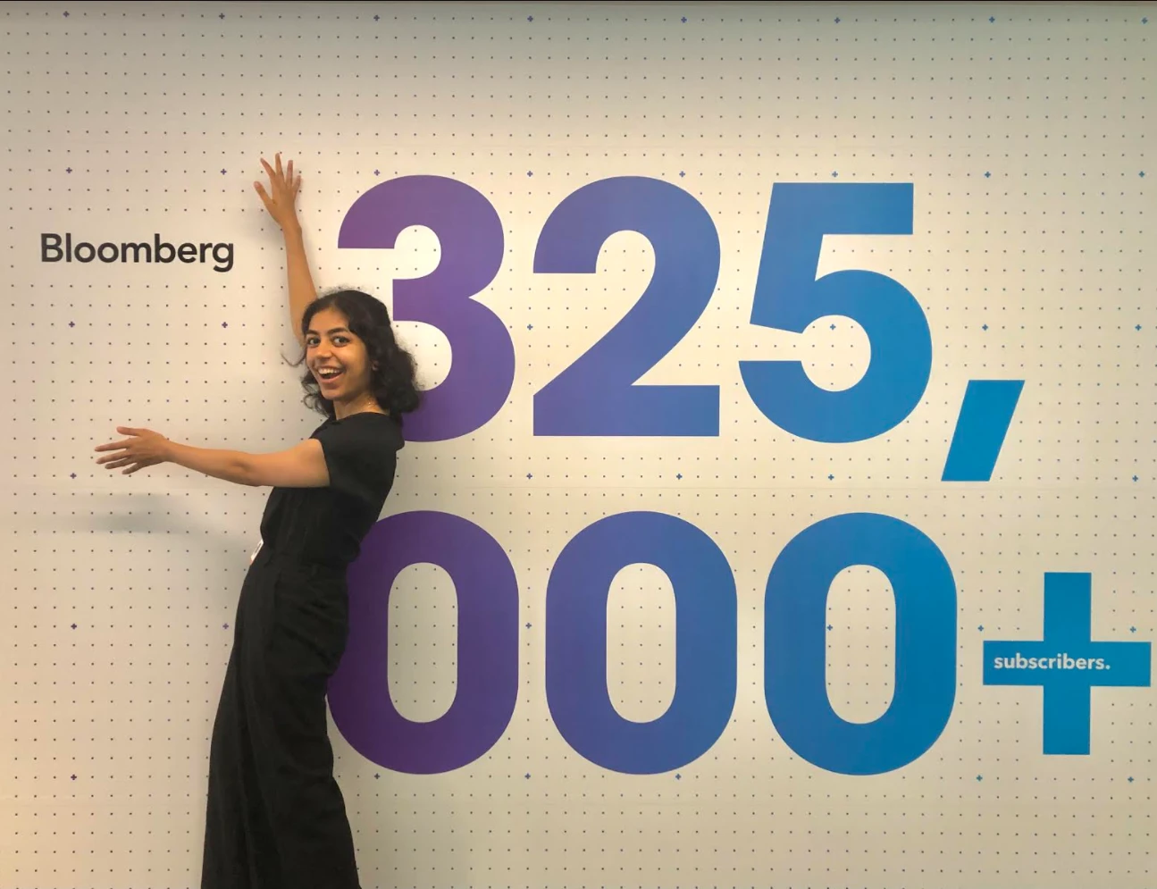 ShreyaBloomberg1 Shreya Jadhav pays a visit to Bloomberg's office in Tokyo