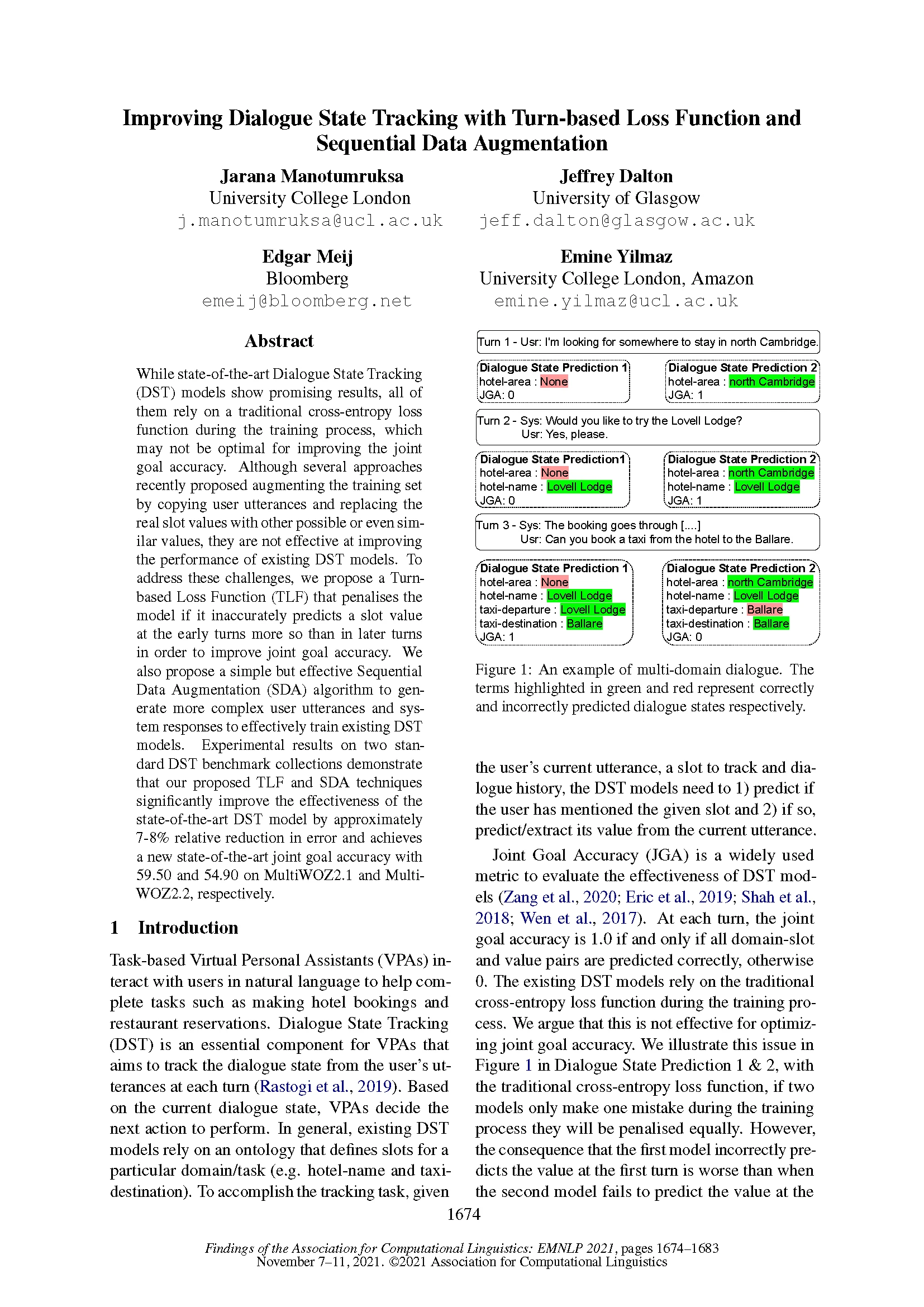 Click to read "Improving Dialogue State Tracking with Turn-based Loss Function and Sequential Data Augmentation"