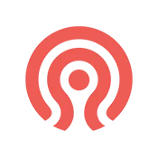 The CEPH logo is a round, red icon with two concentric circles surrounding a dot. The two circles open at the bottom.