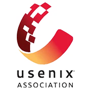 USENIX-association-logo The USENIX Association logo is a semi-ring stylized to look like it's still being built by blocks. The ring fades between dark red, red, orange, and yellow. Underneath is black text reading, "USENIX ASSOCIATION" in all-caps.
