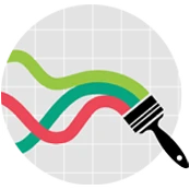 bqplot-icon The BQPlot logo is a round graphic with a body made up of gray graph lines. On top of the graph lines are light green, dark green, and red squiggly lines which cross the graph and connect with a black paint brush handle.
