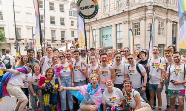 London-11 Last year, members of Bloomberg’s London BPROUD chapter showed up to demonstrate their Pride at the city’s annual parade, and anticipate a similar turnout for this year’s July 1 event.