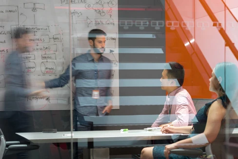 Data-department Data scientists map out existing data