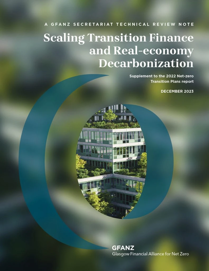 Scaling Transition FInance and Real-economy Decarbonization, Supplement to the 2022 Net-zero Transition Plans report Scaling Transition FInance and Real-economy Decarbonization, Supplement to the 2022 Net-zero Transition Plans report