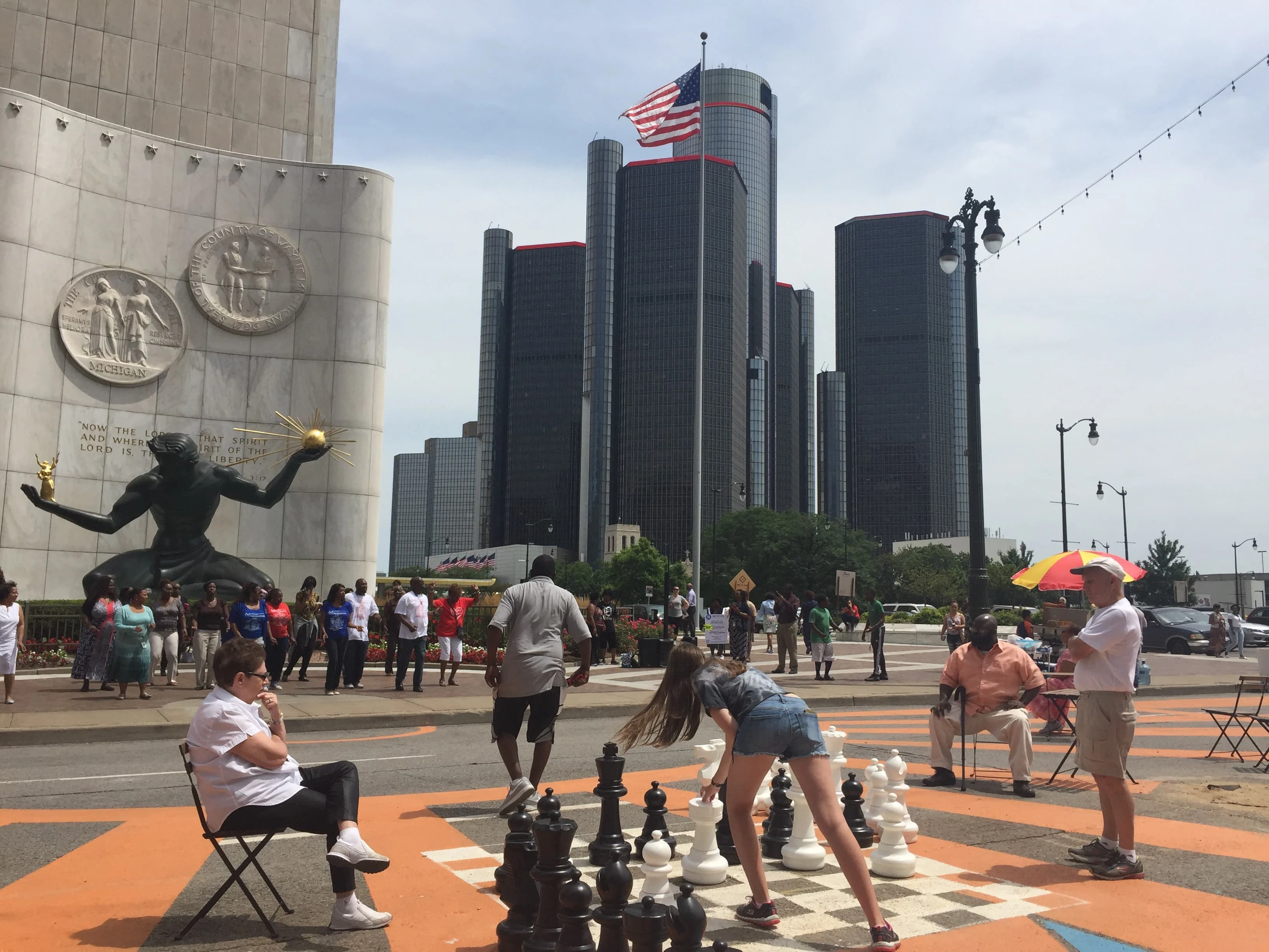 Impact of the Spirit Plaza in Detroit