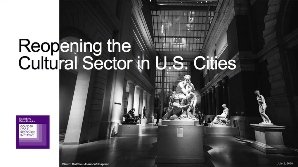 Reopening the Cultural Sector in U.S. Cities