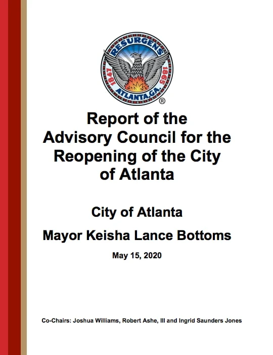 Report of the Advisory Council for the Reopening of the City of Atlanta