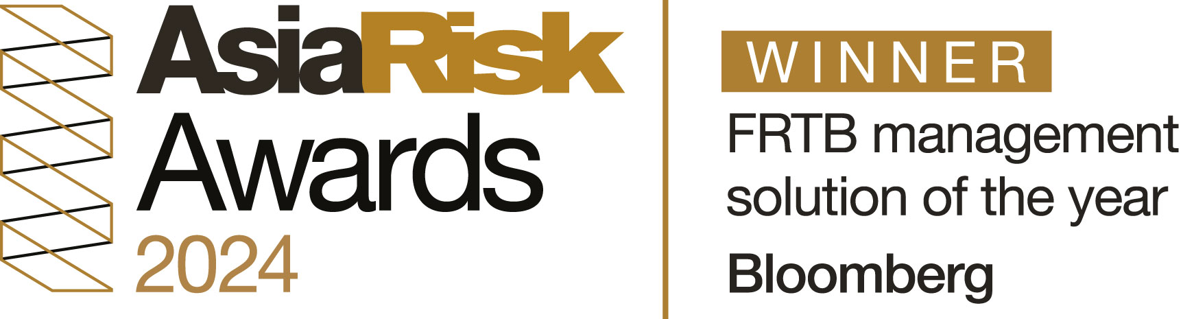 AsiaRisk Awards 2024 | Winner | FRTB management solution of the year | Bloomberg