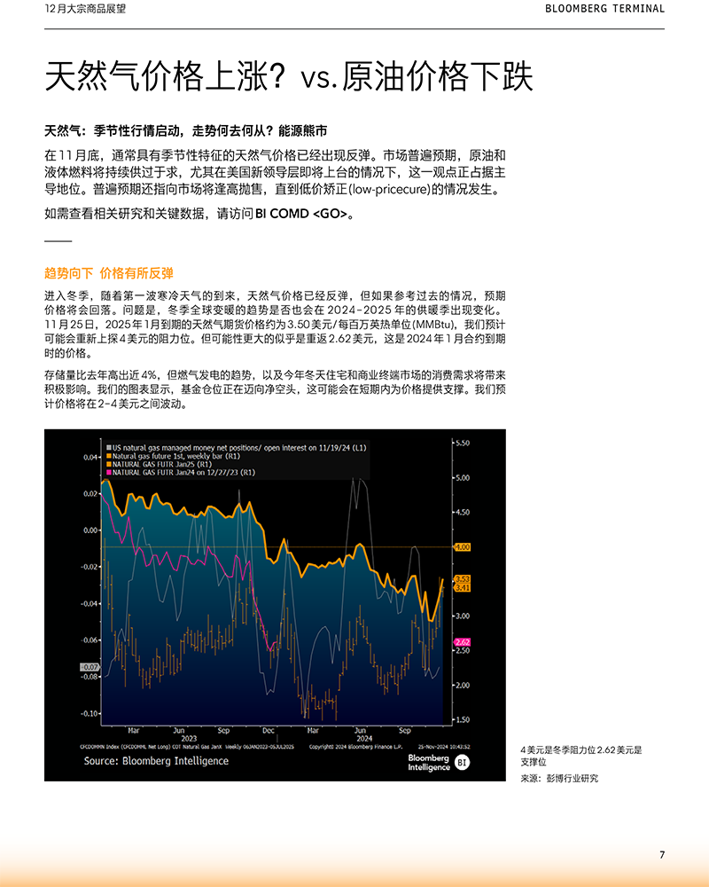 彭博行业研究：大宗商品展望报告（2024年12月版） | 彭博Bloomberg | 中国