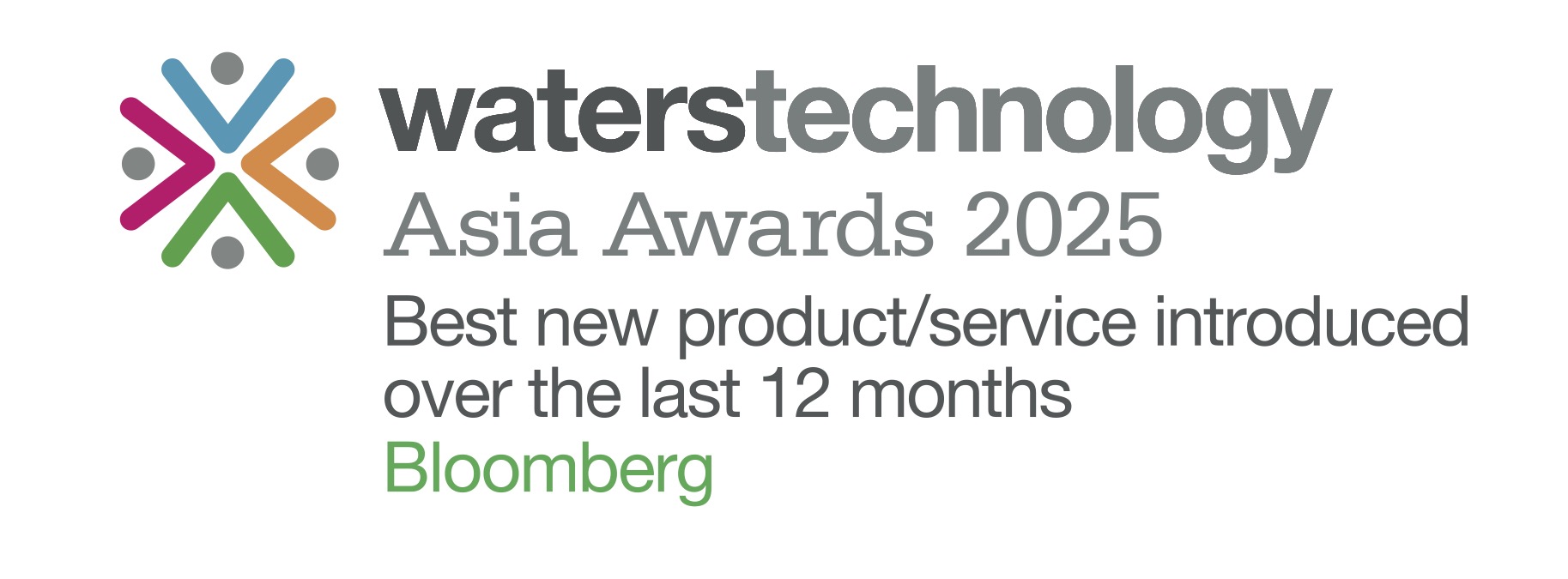彭博荣膺2025年WatersTechnology Asia Awards最佳新产品/服务奖