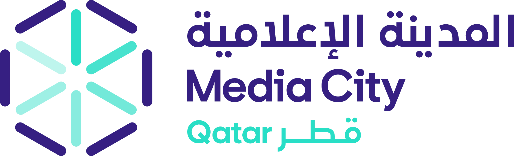 Qatar Media City Horizontal Logo