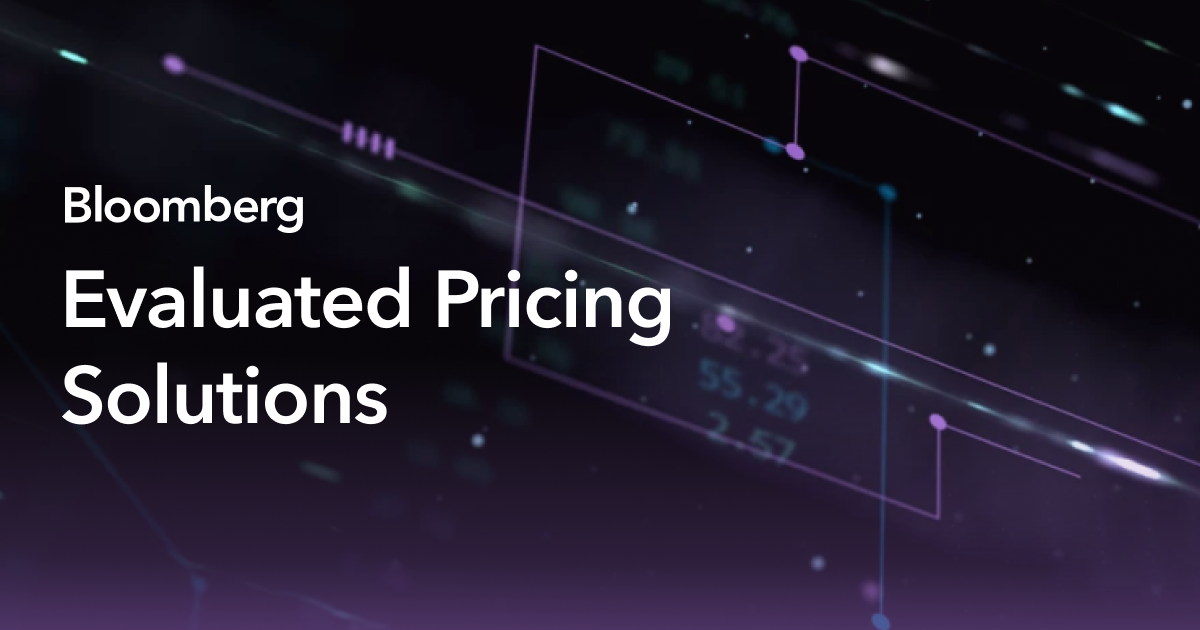 Evaluated Pricing Solutions | Bloomberg Professional Services