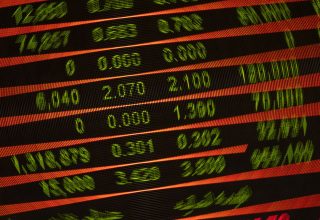 Electronic screen stock display Electronic screen stock display