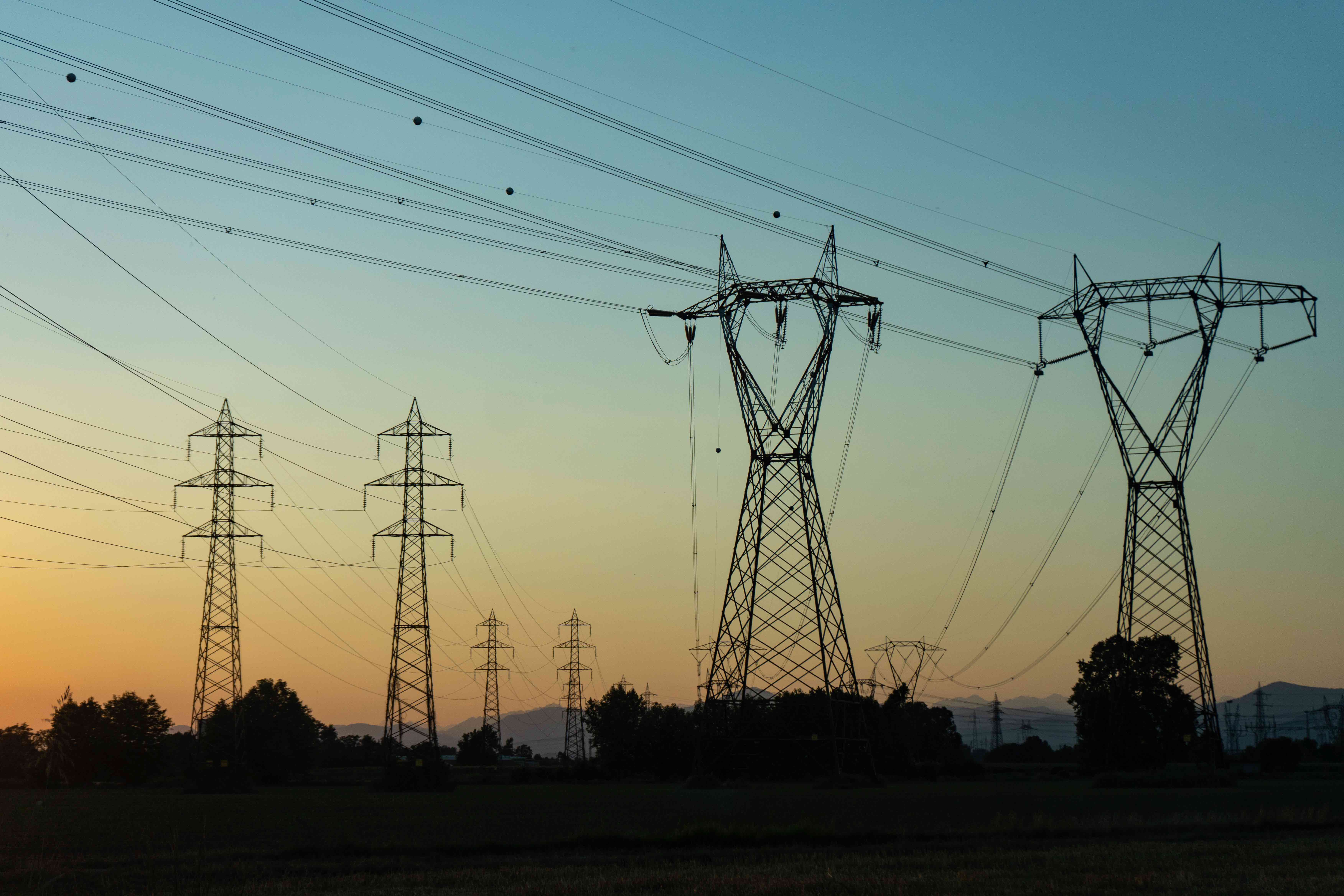 Pylons And Power Lines A