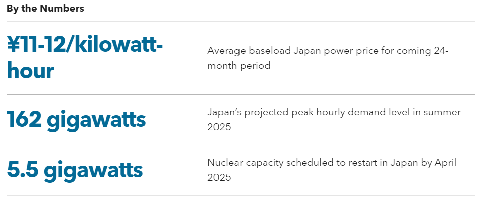Japanese power market key stats