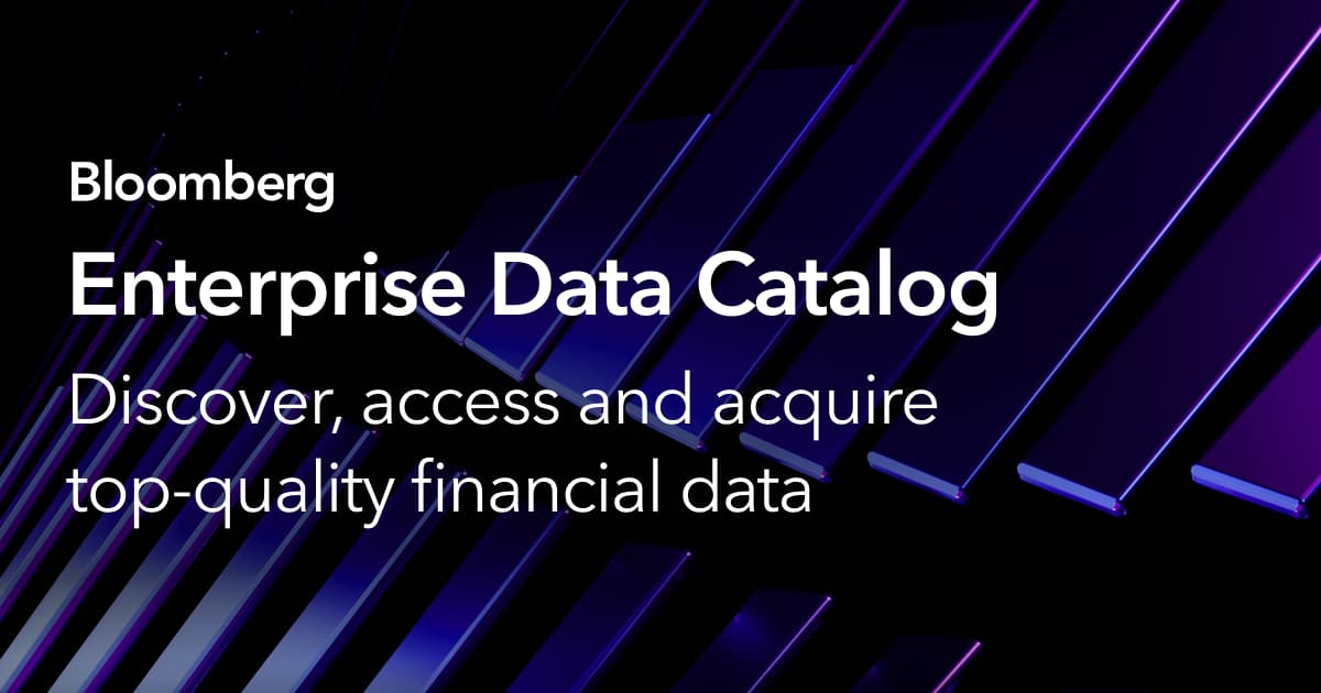 Enterprise Data Catalog Bloomberg Professional Services